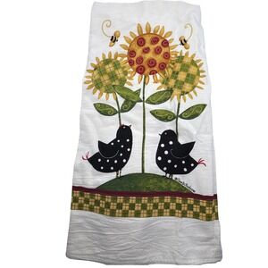 Kay Dee Designs Kitchen Towel Sunflower Birds Bees Cotton FarmhouseDecor Vintage
